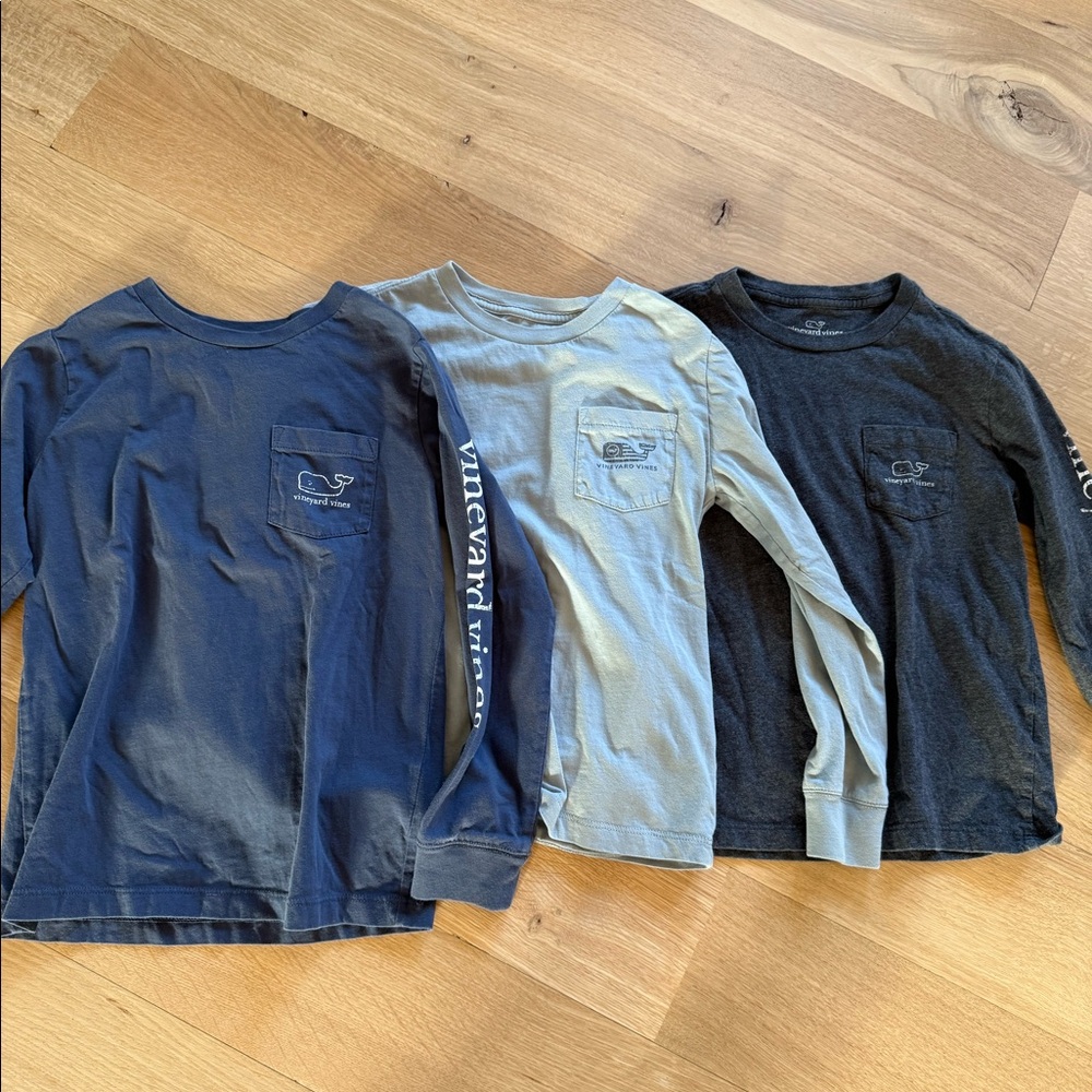 Set of 3 Vineyard Vines Long-sleeve T’s - Sz 6